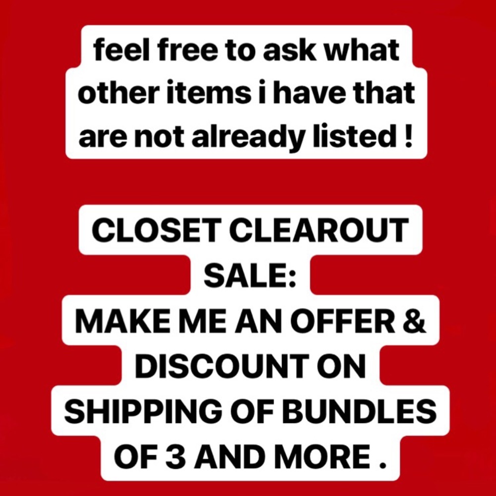 CLOSET CLEAR OUT SALE!‼️